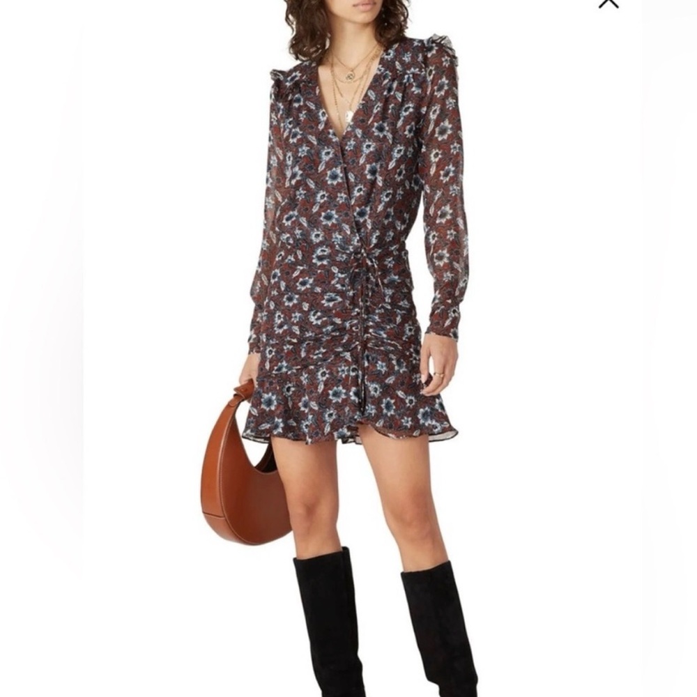 Veronica Beard Anjali Silk Floral Print
Mini Dress Size 10